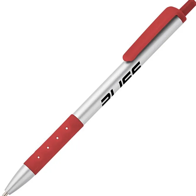 Grip Click Pen - Silver