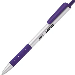 Grip Click Pen - Silver