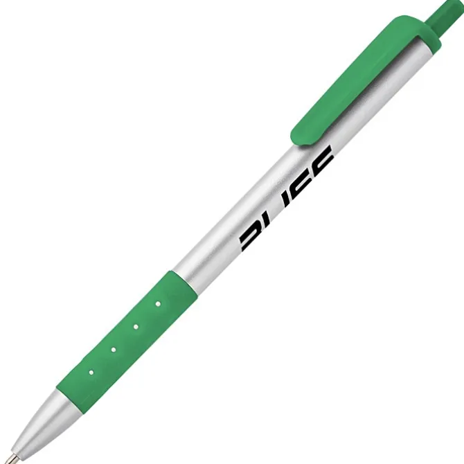Grip Click Pen - Silver