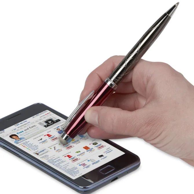 Guillox Nine Fiber Stylus Twist Metal Pen