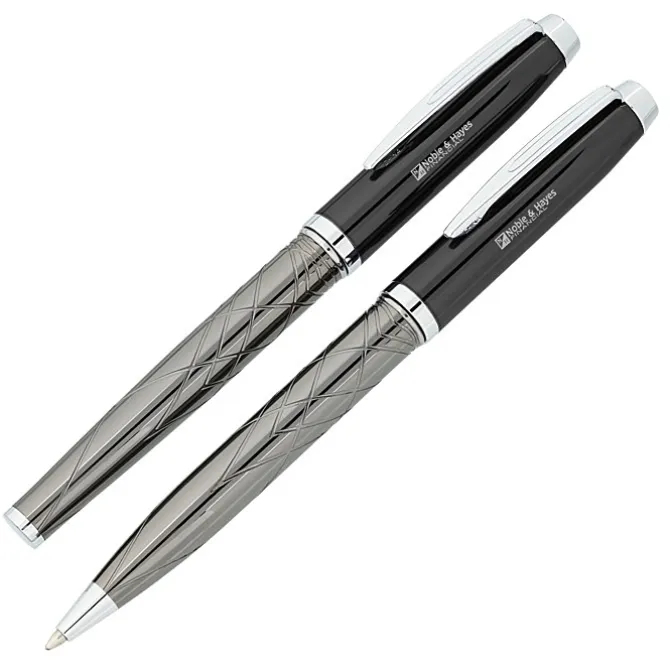 Guillox Nine Twist Metal Pen & Rollerball Pen Set