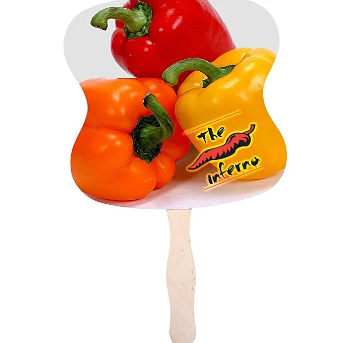 Hand Fan - Hourglass - Full Color