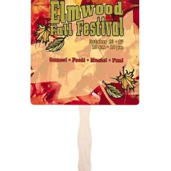 Hand Fan - 8-inch Square - Full Color