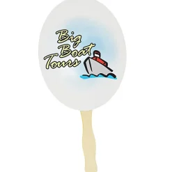 Hand Fan - Oval - Full Color