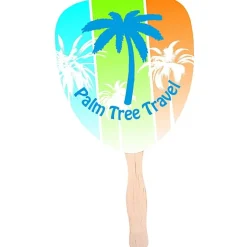 Hand Fan - Palm Leaf - Full Color - 24 hr