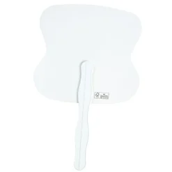 Hand Fan with Plastic Handle - Hourglass