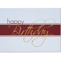 Happy Birthday Stripe Greeting Card