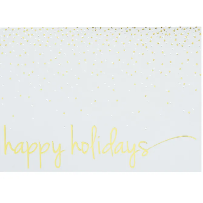 Happy Holidays Confetti Greeting Card