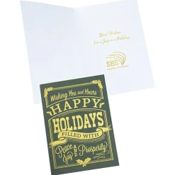 Happy Holidays Vintage Greeting Card