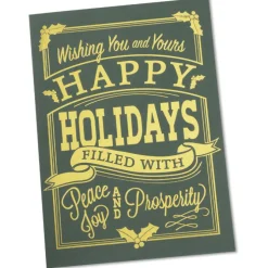Happy Holidays Vintage Greeting Card