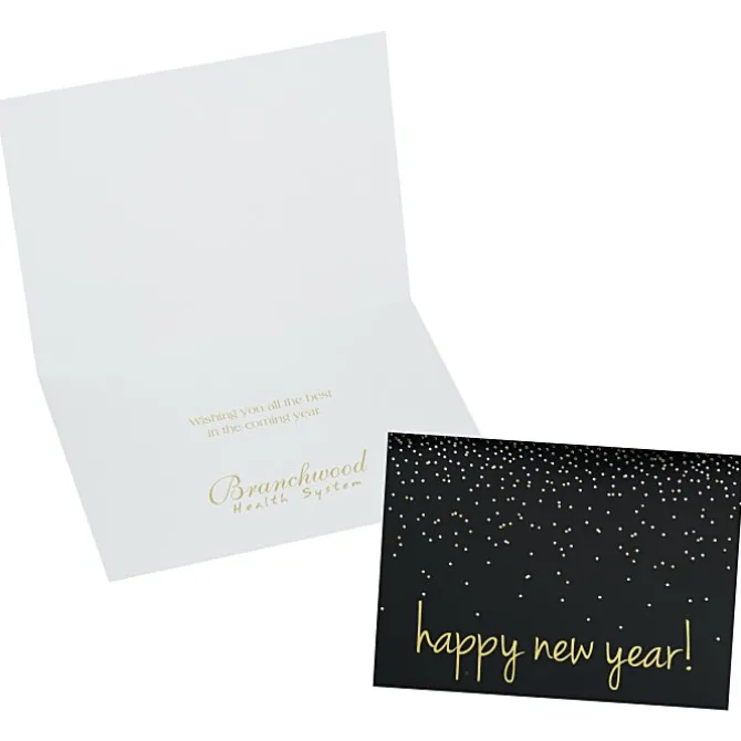 Happy New Year Confetti Greeting Card