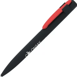 Harmony Soft Touch Metal Twist Pen - Black