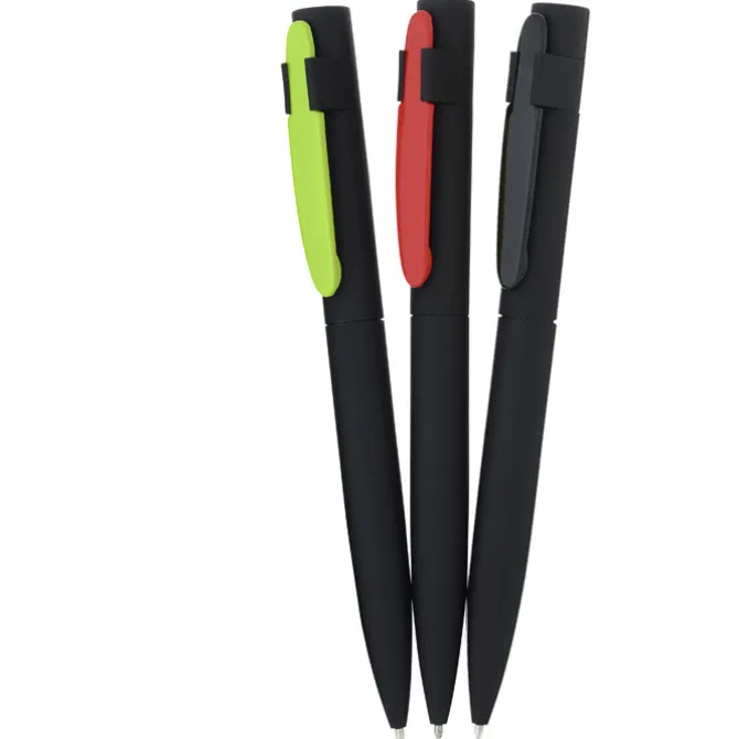 Harmony Soft Touch Metal Twist Pen - Black