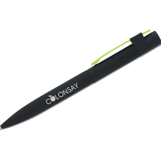 Harmony Soft Touch Metal Twist Pen - Black