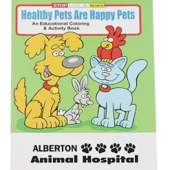 Healthy Pets Are Happy Pets Coloring Book - 24 hr