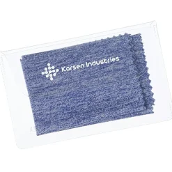 Heathered Cleaning Cloth in Printed Pouch