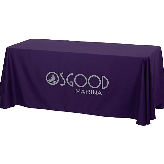 Hemmed Closed-Back Poly/Cotton Table Throw - 6'