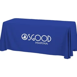 Hemmed Closed-Back Poly/Cotton Table Throw - 6' - 24 hr