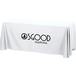 Hemmed Closed-Back Poly/Cotton Table Throw - 6' - 24 hr