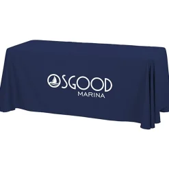 Hemmed Closed-Back Poly/Cotton Table Throw - 6' - 24 hr