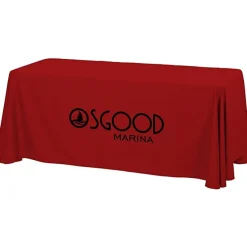 Hemmed Closed-Back Poly/Cotton Table Throw - 6' - 24 hr
