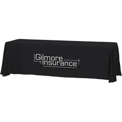 Hemmed Closed-Back Poly/Cotton Table Throw - 8' - 24 hr