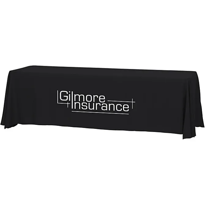 Hemmed Closed-Back Poly/Cotton Table Throw - 8' - 24 hr