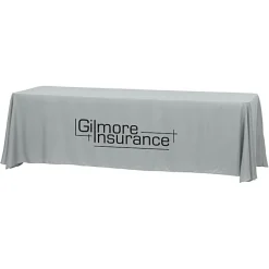 Hemmed Closed-Back Poly/Cotton Table Throw - 8' - 24 hr