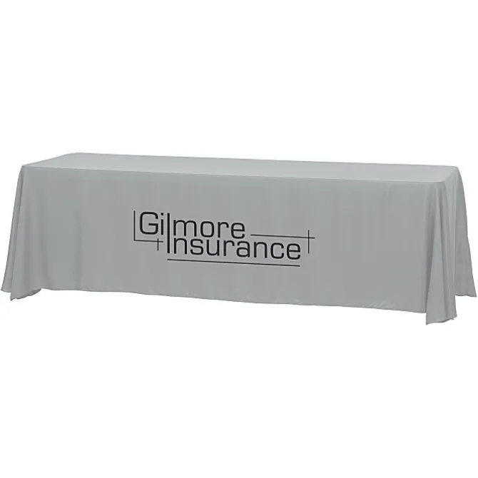 Hemmed Closed-Back Poly/Cotton Table Throw - 8' - 24 hr