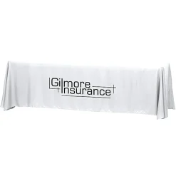 Hemmed Closed-Back Poly/Cotton Table Throw - 8' - 24 hr