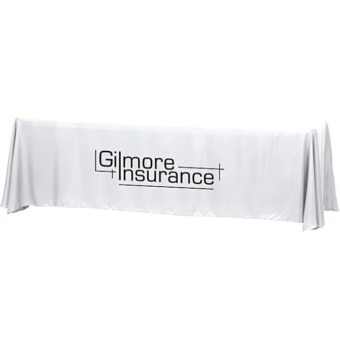 Hemmed Closed-Back Poly/Cotton Table Throw - 8' - 24 hr