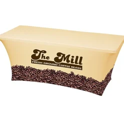 Hemmed Closed-Back UltraFit Table Cover - 6 feet - Full Color