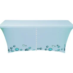 Hemmed Closed-Back UltraFit Table Cover - 8 feet - Full Color