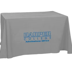 Hemmed Open-Back Poly/Cotton Table Throw - 4'