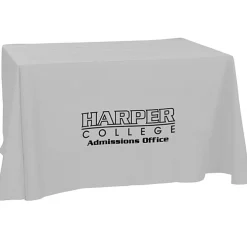 Hemmed Open-Back Poly/Cotton Table Throw - 4'