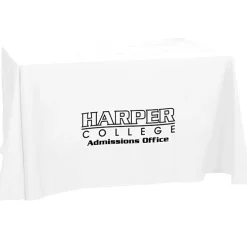 Hemmed Open-Back Poly/Cotton Table Throw - 4'