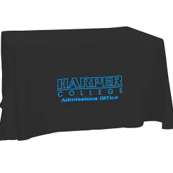 Hemmed Open-Back Poly/Cotton Table Throw - 4'