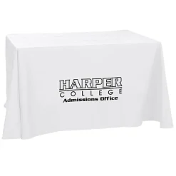 Hemmed Open-Back Poly/Cotton Table Throw - 4' - 24 hr