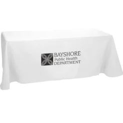 Hemmed Open-Back Poly/Cotton Table Throw - 6'