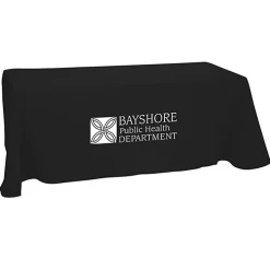 Hemmed Open-Back Poly/Cotton Table Throw - 6' - 24 hr