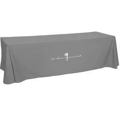 Hemmed Open-Back Poly/Cotton Table Throw - 8'