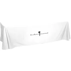 Hemmed Open-Back Poly/Cotton Table Throw - 8'