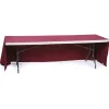 Hemmed Open-Back Poly/Cotton Table Throw - 8' - 24 hr