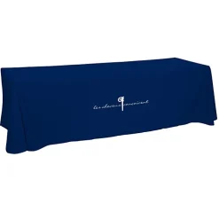 Hemmed Open-Back Poly/Cotton Table Throw - 8' - 24 hr