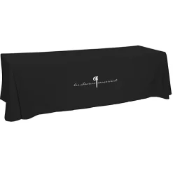 Hemmed Open-Back Poly/Cotton Table Throw - 8' - 24 hr