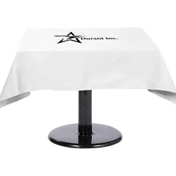 Hemmed Poly/Cotton Table Throw - Square