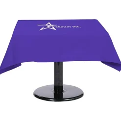 Hemmed Poly/Cotton Table Throw - Square - 24 hr