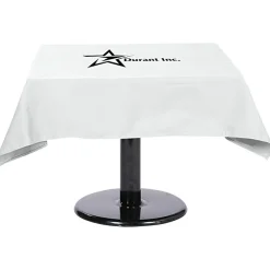 Hemmed Poly/Cotton Table Throw - Square - 24 hr