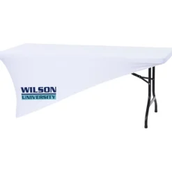 Hemmed UltraFit Cross Over Table Cover - 6 feet - Full Color