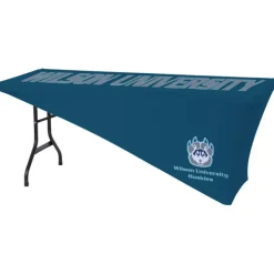 Hemmed UltraFit Cross Over Table Cover - 6 feet - Full Color